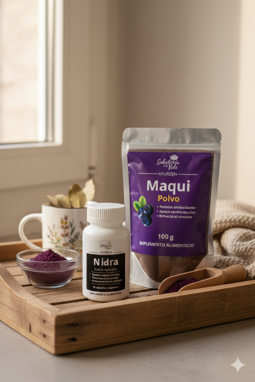 Suplementos para dormir y antioxidantes naturales Chile: Pack Ritual Noche Profunda Sabiduría de la Vida