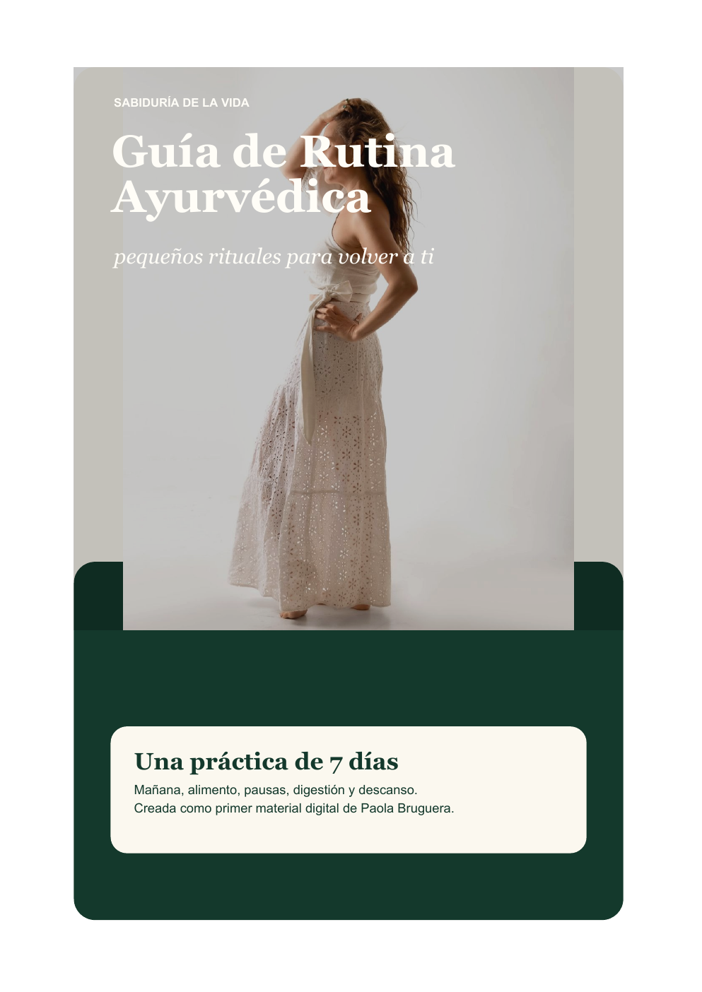 Portada de la Guía de Rutina Ayurvédica de Sabiduría de la Vida