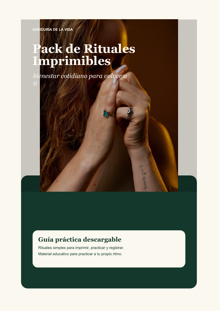 Portada Pack de Rituales Imprimibles: bienestar cotidiano para volver a ti