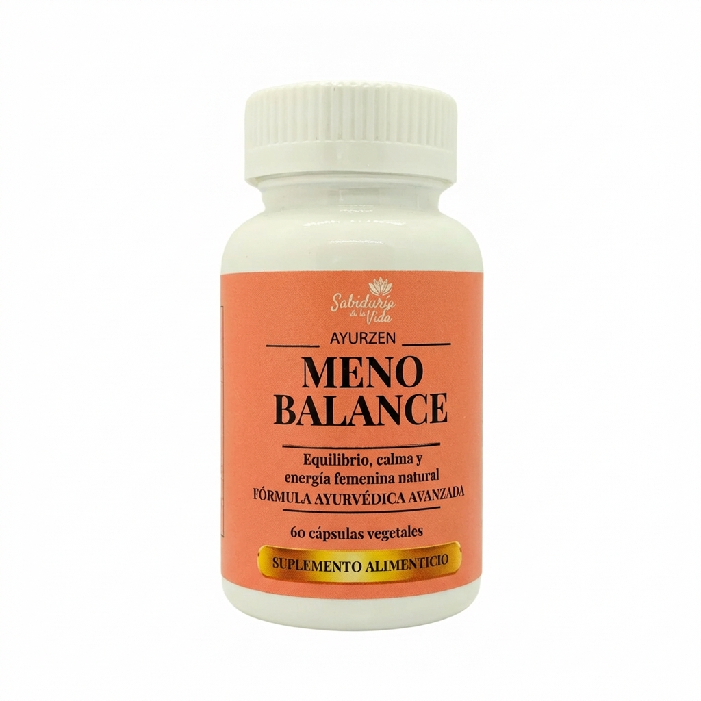 Suplemento MenoBalance AYURZEN para el equilibrio femenino natural