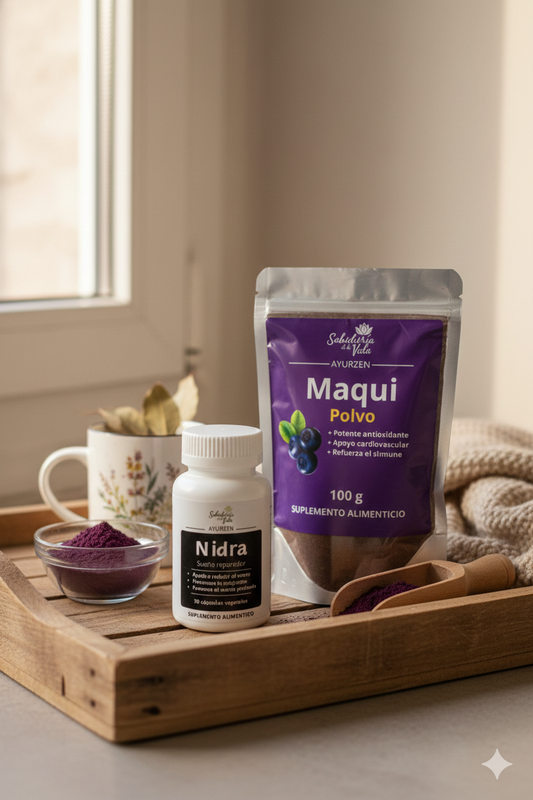 Suplementos para dormir y antioxidantes naturales Chile: Pack Ritual Noche Profunda Sabiduría de la Vida