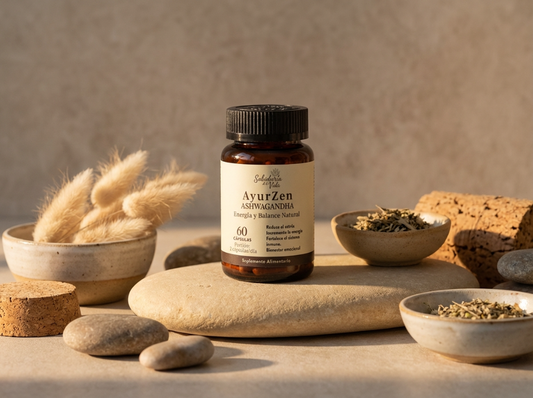 Ashwagandha AYURZEN - Suplemento Adaptógeno para el Estrés