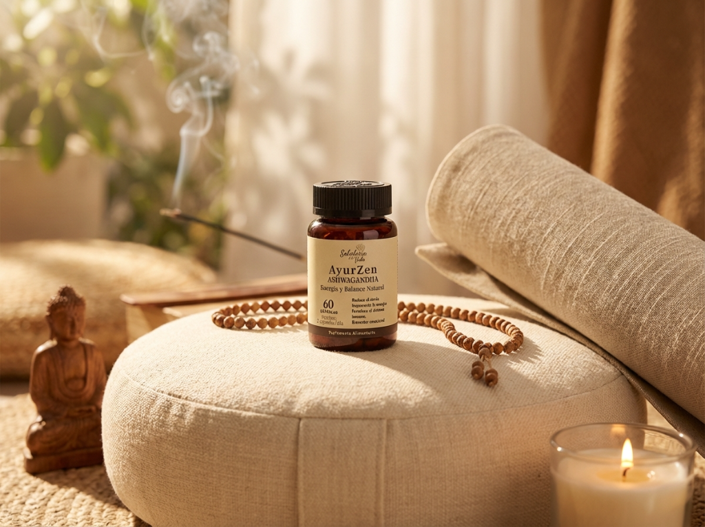 Ashwagandha AYURZEN - Suplemento Adaptógeno para el Estrés