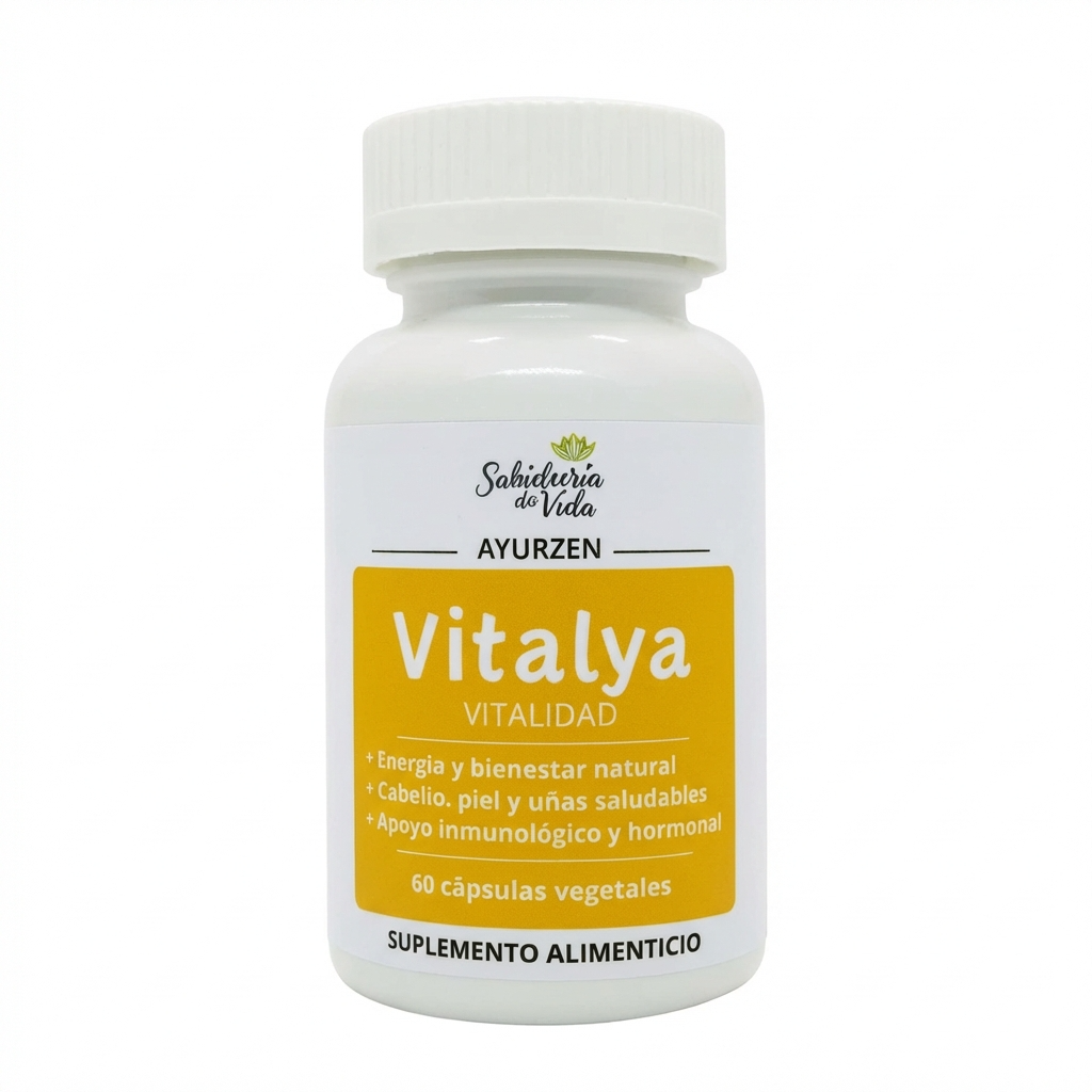 Suplemento Vitalya AYURZEN para energía vital y nutrición de piel y cabello