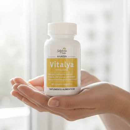 Suplemento Vitalya AYURZEN para energía vital y nutrición de piel y cabello