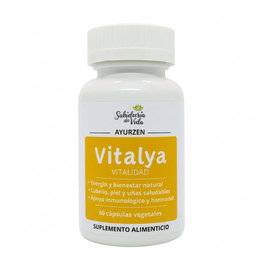 Suplemento Vitalya AYURZEN para energía vital y nutrición de piel y cabello